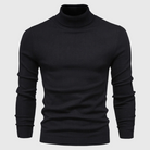 Sweter męski z golfem dopasowany