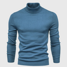 Sweter męski z golfem dopasowany