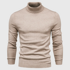 Sweter męski z golfem dopasowany
