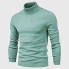 Sweter męski z golfem dopasowany