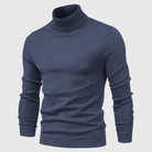 Sweter męski z golfem dopasowany