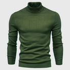 Sweter męski z golfem dopasowany