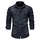 Koszula jeansowa męska slim fit ze stretchem