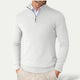 Sweter męski half zip ze stójką dopasowany