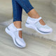 Sneakersy Damskie Mary Jane Na Platformie Na Rzepy